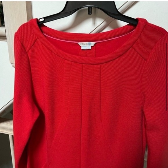 Boden Hannah Dress in Bright Red 14R NWOT - Picture 2 of 5